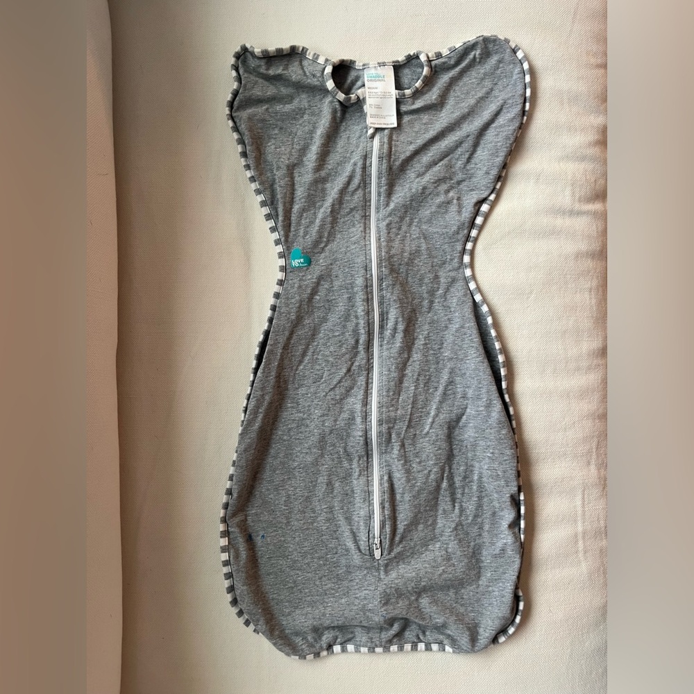 Gray Swaddle with Zipper